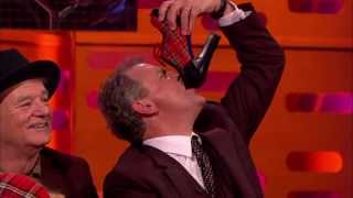 Graham Norton with Matt DamonBill Murry and Hugh Bonneville all sculling champers [upl. by Adnohsel]