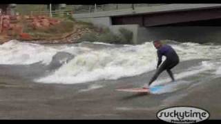 surfing biggest river wave glenwood springs ever had [upl. by Furiya380]