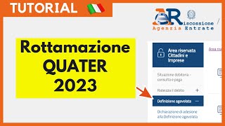 Rottamazione quater — PROROGA 30 GIUGNO 2023 Tutorial ITA [upl. by Winnick525]