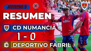 Resumen CD Numancia  10  Deportivo Fabril [upl. by Oyek]