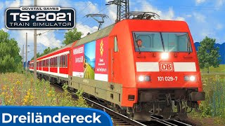 REGIONALEXPRESS  Panoramareise durch 3 Länder  TRAIN SIMULATOR 2021  Dreiländereck – BR 101 DB AG [upl. by Yenruogis]