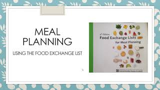 How to Create a Meal Plan  Food Exchange List for Filipinos [upl. by Ahsiner]