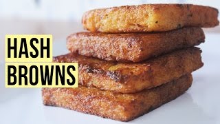 Hash Browns  Pan Fried Potatoes  Kids Special Fast Food Recipe  Kanaks Kitchen [upl. by Casady]