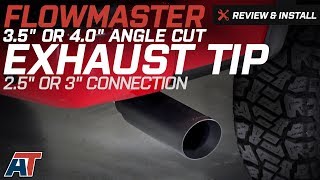 19972017 F150 Flowmaster 35quot or 40quot Angle Cut Exhaust Tip Review amp Install [upl. by Jody571]