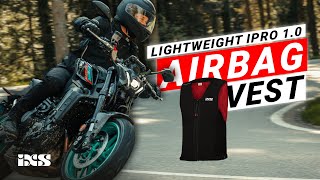 Lightweight IPRO 10 airbag vest – Instant protection  Moto  iXS [upl. by Anirdna]