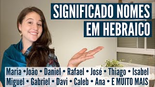 Significado e pronuncia dos NOMES BIBLÍCOS EM HEBRAICO O que o seu nome significa eng sub [upl. by Prima]