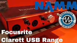 NAMM 2018 Focusrite Focusrite Clarett USB Range  USB C [upl. by Lama]