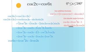 How to solve cos 2x  cos 6x  Without using factor formula [upl. by Knudson]