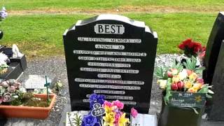 GEORGE BESTS GRAVE Belfast Northern Ireland [upl. by Attehcnoc]