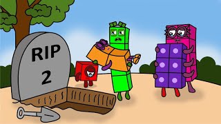 Numberblocks 1 and 4s DESPERATE Attempt to Save NB 2  Numberblocks fanmade coloring story [upl. by Straub]