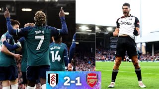 Fulham vs Arsenal 21 epl highlights 2023  Saka goal vs fulham  Raul Jimenez goal vs Fulham [upl. by Gombosi]