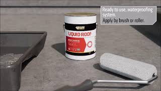 Everbuild Aquaseal Liquid Roof Demonstration Video [upl. by Elirpa]