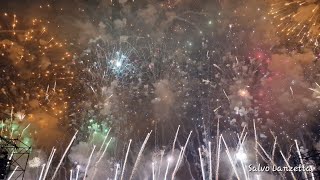 PALERMO STRAORDINARIO SPETTACOLO PIROMUSICALE  400° FESTINO DI SANTA ROSALIA 4K 14072024 [upl. by Munsey151]