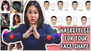 BEST HAIRCUT TO SUIT YOUR FACE SHAPE Round Oval Heart SquareHow To Pick ThatQuirkyMiss [upl. by Nilyarg]