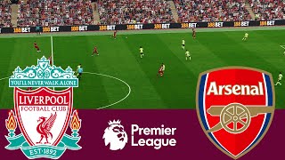 Liverpool 1 vs 1 Arsenal  Video Game Simulation Pes 2021 [upl. by Itnahs]