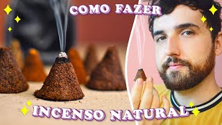 COMO FAZER INCENSO NATURAL CASEIRO COM DOIS INGREDIENTES – How to make Incense Cones [upl. by Gigi]