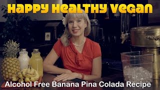 Anjis Banana Pina Colada Recipe  Alcohol Free [upl. by Yahs]