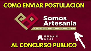 COMO POSTULAR A SOMOS ARTESANIA 2024 [upl. by Nonarb965]