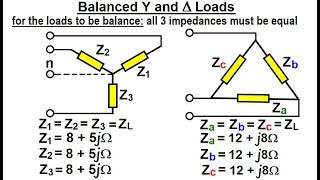 Electrical Engineering Ch 13 3 Phase Circuit 10 of 42 Balanced Y and Delta Loads [upl. by Aitram]