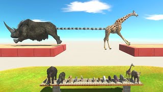 Tug of War Prehistoric vs Modern Mammals  Animal Revolt Battle Simulator [upl. by Sybille]