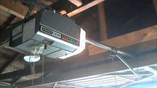 Stanley Lightmaker Garage Door Opener demonstration November 3 2019 [upl. by Reinar]