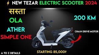 ⚡ New Tazar Electric scooter 200KM  Starting 85000₹  Best Electric scooter  ride with mayur [upl. by Bonucci]