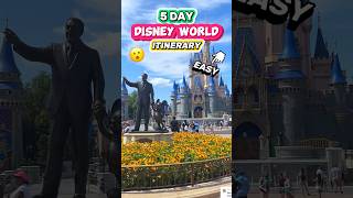 EASY 5Day Disney World Itinerary 😮🏰 Disney Vacation Planning Tips [upl. by Fayth105]