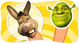 Shrek İle Eşek Parmak Ailesi Türkçe Çocuk Şarkıları PARMAK AİLESİ [upl. by Warton]