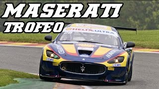 Maserati GranTurismo MC Trofeo with huge revs and on track at Spa 2014 [upl. by Aiciles14]