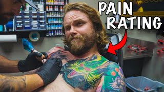 How Painful Is Getting Your Chest Tattooed [upl. by Rusticus]