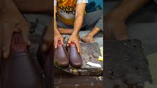 How We Manufacture Brown Leather Shoes [upl. by Desmond]