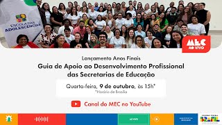 MECAoVivo  Guia de Apoio ao Desenvolvimento Profissional das Secretarias de Educação [upl. by Amador]