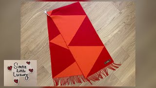 Hermes Casaque Zig Zag Muffler  Hermes cashmere scarf  æ„›é¦¬ä»•é ¸å·¾ [upl. by Anawt768]