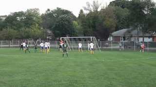 Artur Keilar Corner kick Goal vs Lyons pepsishowdown Lane Tech Soccer [upl. by Anierdna198]