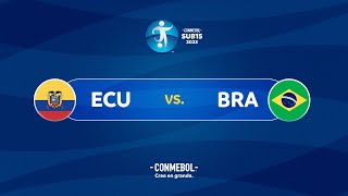 EN VIVO  ECUADOR vs BRASIL  CONMEBOL SUB15 2023 [upl. by Atinra]