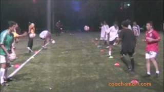 CoachSmartcom Soccer  First Touch Skills WarmUp For U16 Team [upl. by Small964]