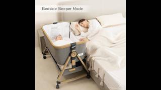 Maydolly Baby Bassinet amp Bedside Sleeper 3 in 1 Rocking Bassinet with Mattress amp Sheet [upl. by Eyeleen]