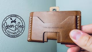 The NEW Open Sea Leather MK1 Wallet Review Best Minimalist Leather Wallet 2024 [upl. by Naud]