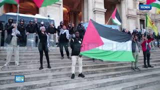 In piazza per la Palestina le manifestazioni a Roma e Milano DIRETTA [upl. by William]