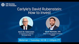 Carlyles David Rubenstein How to Invest [upl. by Florette]