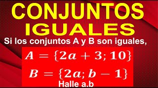 CONJUNTOS IGUALES  Ejercicio Resuelto Paso a Paso NIVEL PRE  Explicado Desde Cero  Paso A Paso [upl. by Obadias621]