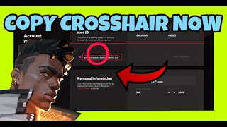 How To COPY a CROSSHAIR in Valorant ✅2024 Guide  TEAMMATES Crosshair [upl. by Bobbi201]