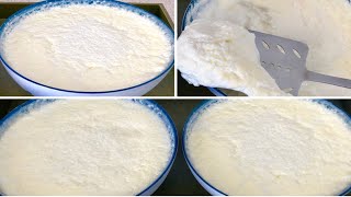 Thick Homemade Yogurt Recipe ماست سخت ، سفت و قیماقی که هیچگاه آب جدا نمیکند Thick Curd Recipe [upl. by Lander]