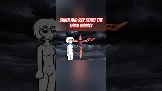 Shinji and Rey start the Third Impact evangelion neongenesisevangelion shinjiikari animation [upl. by Ecirehs]