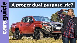 2022 Mitsubishi Triton review GSR  A 4x44WD diesel dualcab ute fit for a family with kids [upl. by Schluter]