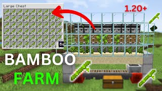 AUTOMATIC BAMBOO Farm in Minecraft 120Tutorials [upl. by Moulden]