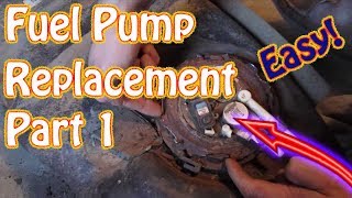 GMC Jimmy \ Chevy Blazer Fuel Tank Removal Fuel Pump Replacement Instructions DIY Part 1 [upl. by Jordain213]