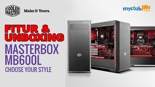 Unboxing amp Fitur  MasterBox MB600L with ODD Tray [upl. by Shig921]