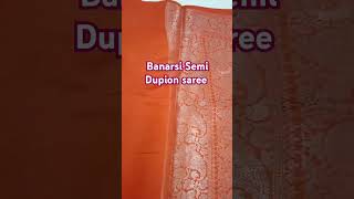 💐 Banarsi Semi Dupion silk saree 💐 DM for enquiry or for booking please watsap at 8077021576💐 [upl. by Salmon135]