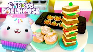 Making Tiny Treats in Cakeys Kitchen  GABBYS DOLLHOUSE [upl. by Schott578]